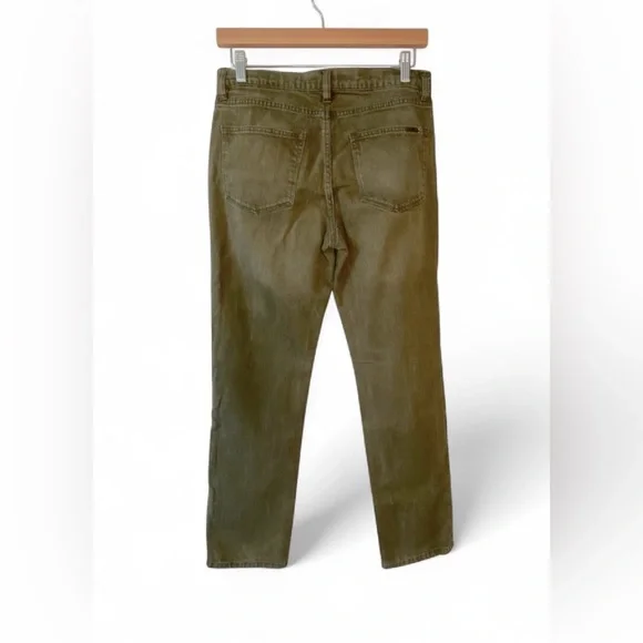 LAUREN‎ RALPH LAUREN PREMIERE STRAIGHT LEG MID RISE JEANS OLIVE GREEN SIZE 4 - Picture 3 of 7